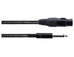 Микрофонный кабель Jack 6.3 — XLR Female 5м Cordial EM 5 FP - мініатюра 1