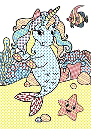 Чарівна водна розмальовка Кристал Бук Єдинороги, 8 сторінок (F00024232) - мініатюра 3