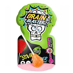 Льодяник з кислим порошком Brain Blasterz Sour Powder Lolly Dipper Apple Flavor 10г - мініатюра 2