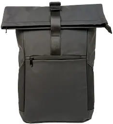Рюкзак молодіжний проґумований Live in style 18L, чорний, роллтоп, Rolltop-Rucksack - мініатюра 3