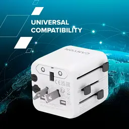 Перехідник Canyon Travel Adapter OnTour One EU/UK/US/AUS White (CNS-TA1005W) - мініатюра 8