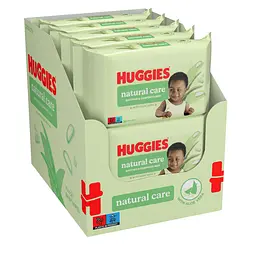 Набір вологих серветок Huggies Natural Care 560 шт. (10 уп. х 56 шт.)