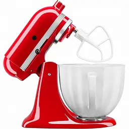 Чаша KitchenAid 5KSM2CB5PWS керамічна, з ручкою, текстурована 4.7 л біла (5KSM2CB5PWS) - мініатюра 3
