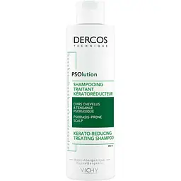Уцінка. Кератолітичний шампунь Vichy Dercos PSOlution Kerato-Reducing Treating Shampoo для шкіри голови з проявами лущення та свербіння 200 мл (MB439800) 