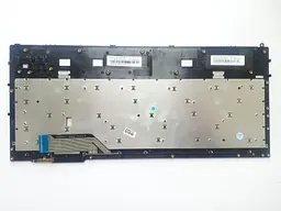 Клавіатура для ноутбуків Asus G55 чорна з сірою металевою рамкою, з підсвічуванням RU/US - мініатюра 2