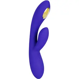 Вібратор-кролик CalExotics Impulse Estim Dual Wand 21.5 см фіолетовий