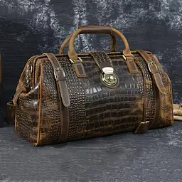 Саквояж 14410 Vintage коричневий - мініатюра 2