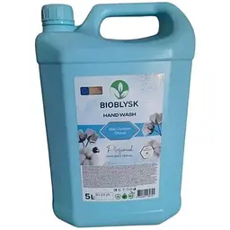Крем-мило рідке BIOBLYSK 5л парфумоване антибактеріальне “Silk Cotton Cloud”