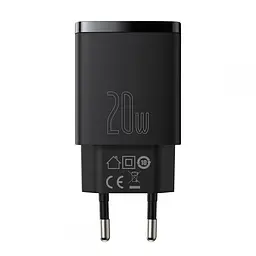 Мережевий зарядний пристрій Baseus Compact Quick Charger 20W (CCXJ-B01) Black [65837] - мініатюра 2