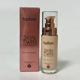 Тональна основа TopFace Skin Twin Cover Foundation PT464 відтінок 01, 32 мл - мініатюра 3