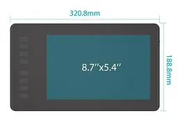 Планшет Huion Inspiroy H950P + рукавичка - мініатюра 3