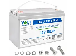 Гелевий акумулятор Volt Polska GEL VPRO SOLAR 110Ah 12V (6AKUGEL110)