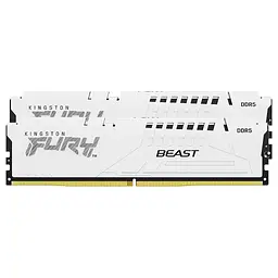 Модуль пам'яті для комп'ютера DDR5 64GB (2x32GB) 5200 MHz FURY Beast White Kingston Fury (ex.HyperX) (KF552C40BWK2-64) - мініатюра 3