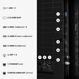 LED-телевізор Hisense 50E8S (7263479) - мініатюра 6