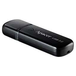 USB флеш накопичувач Apacer 32GB AH355 Black USB 3.0 (AP32GAH355B-1) - мініатюра 2