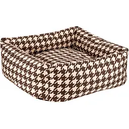 Лежак для тварин BronzeDog Comfort квадратний М 55х55 см коричневий - мініатюра 2