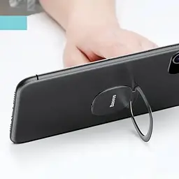 Кільце-тримач Baseus Invisible phone ring holder SUYB-0S сріблястий - мініатюра 7