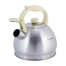 Чайник зі свистком Kamille KM-0693BG 2 л бежевий - мініатюра 2