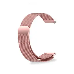 Металевий ремінець Watchbands Milanese Loop Samsung Galaxy Watch 4 Classic 46mm - рожевий ширина кріплення 20мм (WB00S4MMILANESE1446) - мініатюра 3