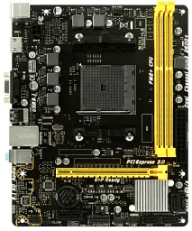 Мат.плата FM2+ (A68H) Biostar A68MHE, A68H, 2xDDR3, Int.Video(CPU), 4xSATA3, 1xPCI-E 16x 3.0, 1xPCI E 1x 2.0, ALC662, RTL8111H, 2xUSB 3.2 / 6xUSB 2.0, VGA/HDMI, mATX - мініатюра 2