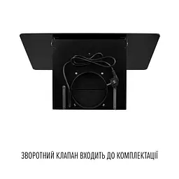 Витяжка декоративна похила PERFELLI VIO 6HW NERO - мініатюра 9