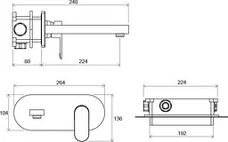 Змішувач для умивальника Ravak Chrome CR 019.00 X070093, Хром - мініатюра 2