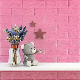 3D панель Sticker Wall самоклеюча 700х770х5мм цегла Рожева 004-5 SW-00000143 - мініатюра 5