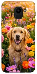 TPU чохол Demsky Flowery labrador для Samsung J600F Galaxy J6 (2018)