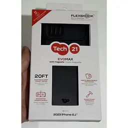 Протиударний чохол зі шторкою Tech21 Evo Max для iPhone 16e/15 Black аналог OtterBox Defender - мініатюра 2