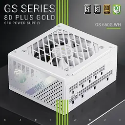 Блок живлення GameMax GS 650G 650W SFX 80+ Gold White (GS 650G WH V25) - мініатюра 5