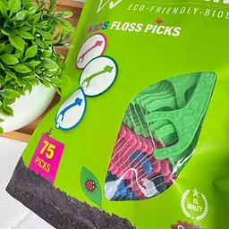 Дитяча зубна нитка на тримачі Dr.Emma Kids flosser, 75 шт - мініатюра 2
