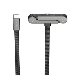 Кабель USB-C - Lightning HAVIT CB6386 PD30W 1.2м with Holder HAVIT (29366-000) - мініатюра 3