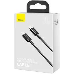 Кабель Baseus Superior Series Cable USB to Type-C 66W 2m CATYS-A01 Black - мініатюра 6