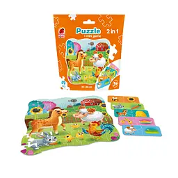 Пазли Vladi Toys 2 в 1 Ферма з міні-грою 49 елементів (RK1140-05) - мініатюра 2