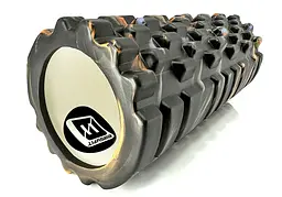 Масажний ролик EasyFit Grid Roller 33 см v.1.1 Multi Чорний