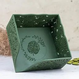 Дерев'яна серветниця VANZA MONSTERA BOX - мініатюра 2