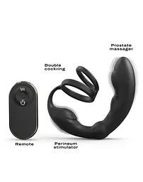 Ерекційне кільце зі стимулятором простати Dorcel P- Ring 18 см чорний - мініатюра 8