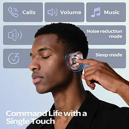 Bluetooth навушники для сну з активним шумозаглушенням ANC, LED екраном та захистом IP7 - мініатюра 6