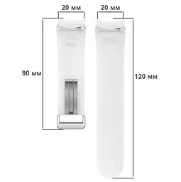 Ремінець Primolux Magnetic Silicone для годинника Samsung Galaxy Watch 4/Watch 5/Watch 5 Pro White S/M - мініатюра 4