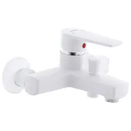 Змішувач для ванни PLAMIX Leo-009 White (без шланга і лійки) (PM0555)