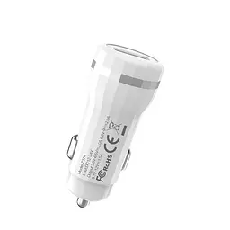 Автомобільний зарядний пристрій Hoco Z27A USB QC 18W білий - мініатюра 7