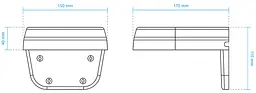 Кронштейн Vivotek L-shape AM-21A - мініатюра 2