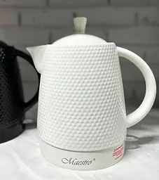Електрочайник керамічний Maestro MR-069 чайник дисковий Маестро 1.5 л 1500 Вт Білий - мініатюра 2
