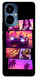 TPU чохол Demsky GTA vibes для TECNO Camon 19 (CI6n) / 19 Pro (CI8n)