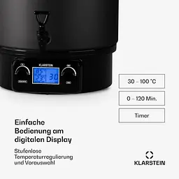 Стерилізатор машина для консервування Klarstein Biggie Digital (10045400) - мініатюра 4