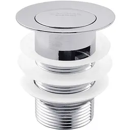 Донний клапан для раковини Kroner KRM - C962-1 1 1/4" з переливом CV022945, Хром