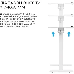 Приставний комп'ютерний стіл OfficePro ODM320W White [148336] - мініатюра 8