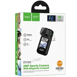 Екшн-камера Hoco DV105 1080P sports camera Black - мініатюра 2