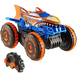 Машинка-позашляховик Hot Wheels Monster Trucks Tiger Shark Climber на радіокеруванні 1:15 збільшена (JFR39) - мініатюра 4