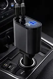Автомобільний зарядний пристрій із швидкою зарядкою 4 в 1 Lightning / Type-C / USB